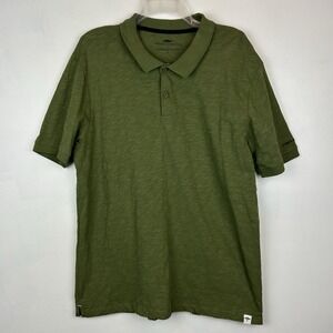 Fynch Hatton Polo Shirt Mens XL Green Sustainable Cotton Logo Embroidered Casual